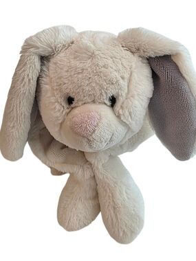 Little Miracles Snuggle Me Bunny Plush Foldable Pillow Retired Soft Lovey Kids